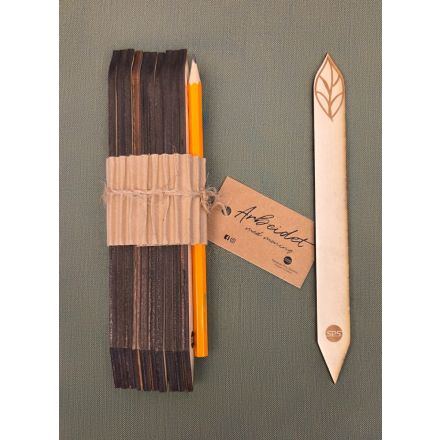 10 stykk plantepinner med blyant sandnes pro service