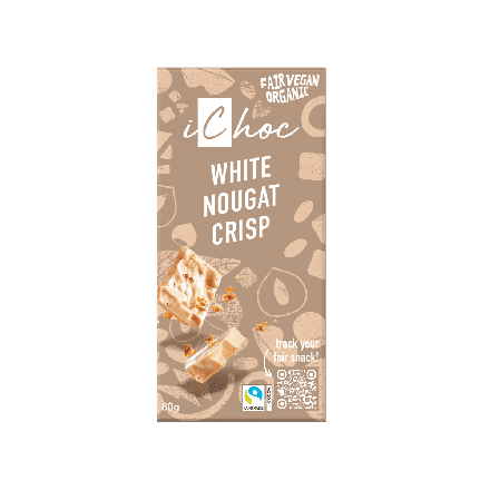 Nettbilde_4981-Lys-sjokolade-hvit-nougat-mhasselnottkrisp-vegan-80-g-okologisk-iChoc
