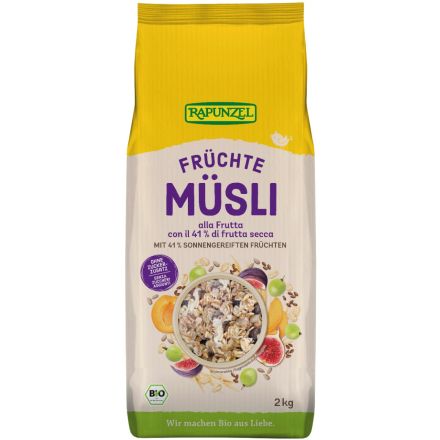 frukt müsli 2 kg økologisk rapunzel