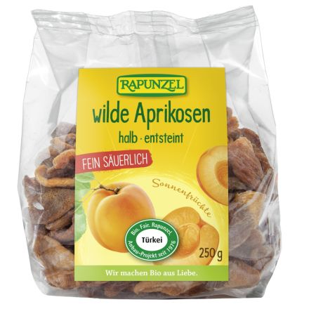 vill aprikos rapunzel 250 g økologisk
