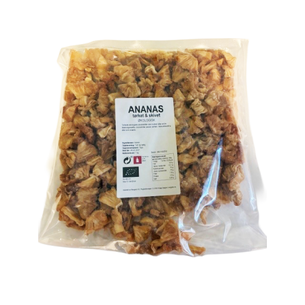 1 kg tørket ananas økologisk