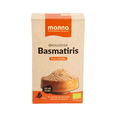Manna basmatiris fullkorn 1 kg økologisk