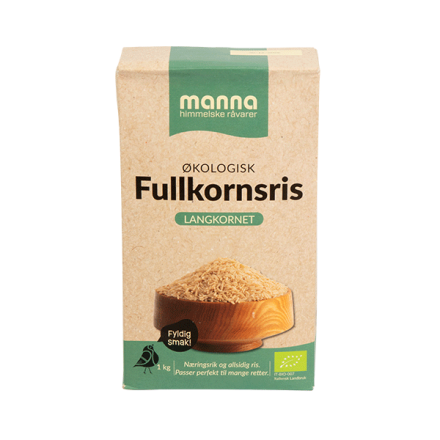 Manna fullkornsris 1 kg langkornet økologisk