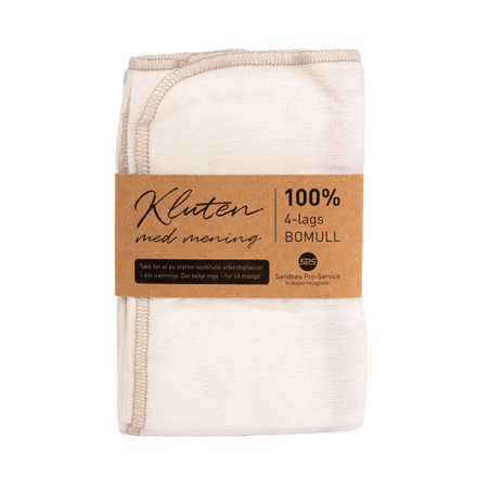 5-pak hvite babykluter med grå kant