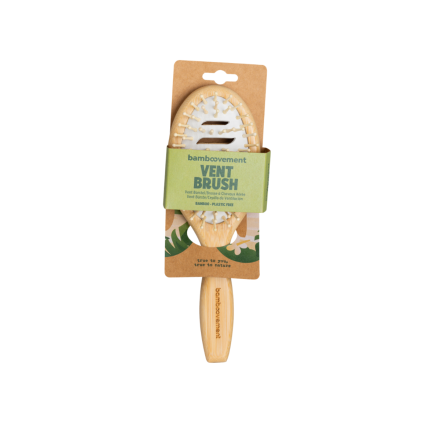 bamboovement ventilasjons hårbørste bambus