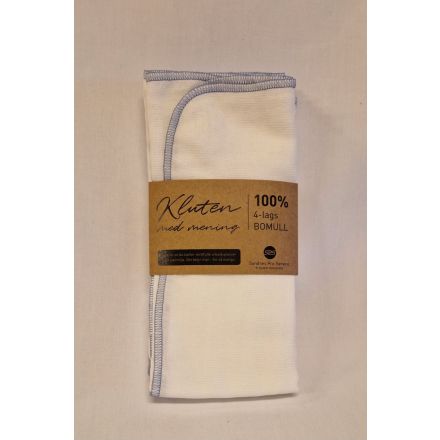 Kjøkkenkluter, blå kant, 40 x 45 cm, 5-pak