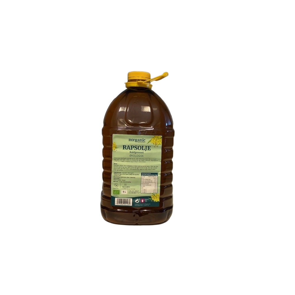 Rapsolje, kaldpresset, 5 l, økologisk, Norganic main product photo