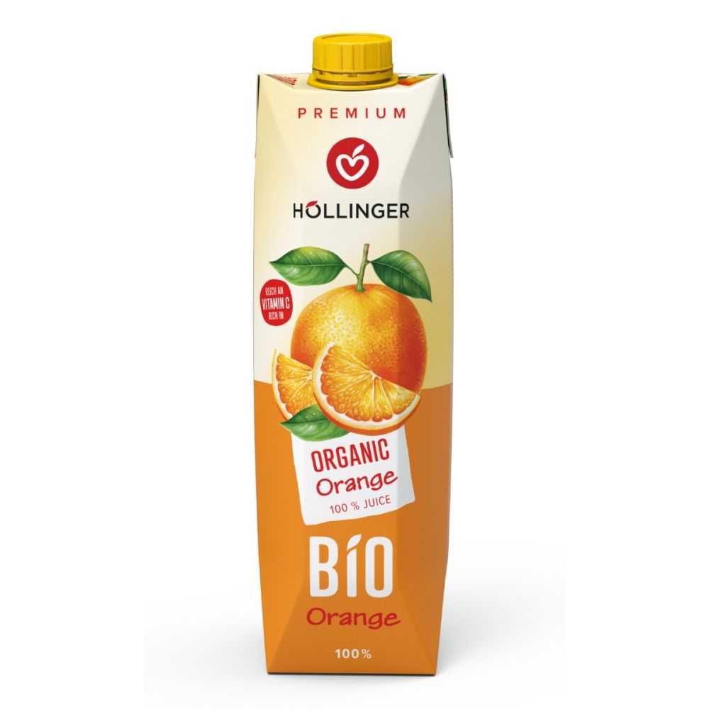 Appelsinjuice, 1 l, økologisk, Höllinger Juice main product photo