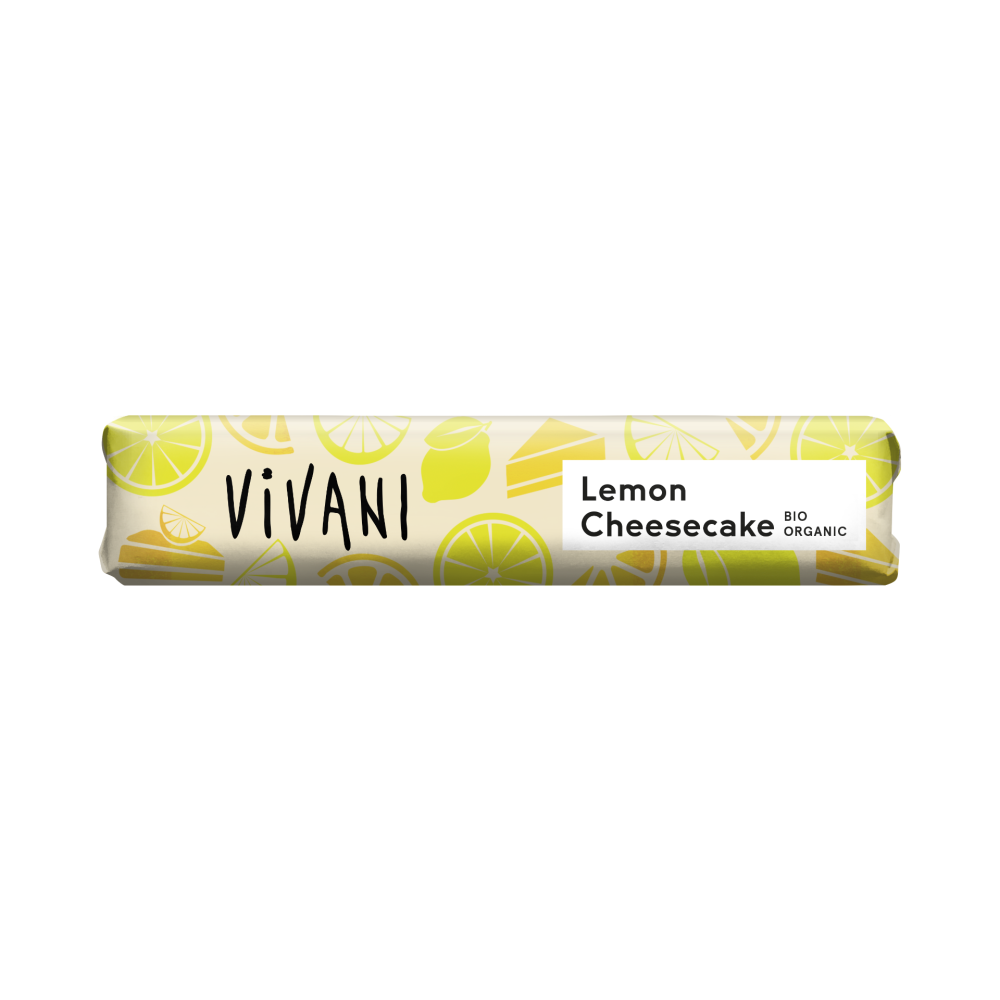 Sjokolade, Lemon Cheesecake, 40g,økologisk, Vivani main product photo