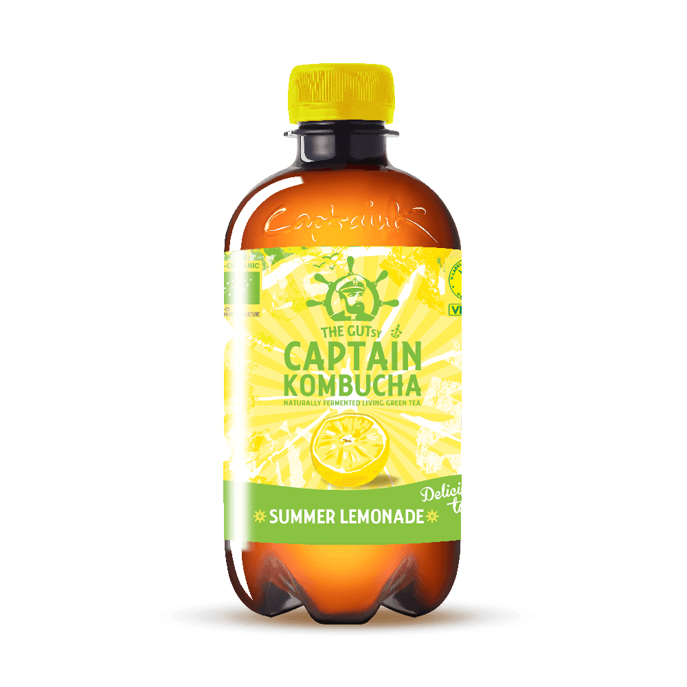 Lemonade, 400 ml, økologisk, Captain Kombucha main product photo