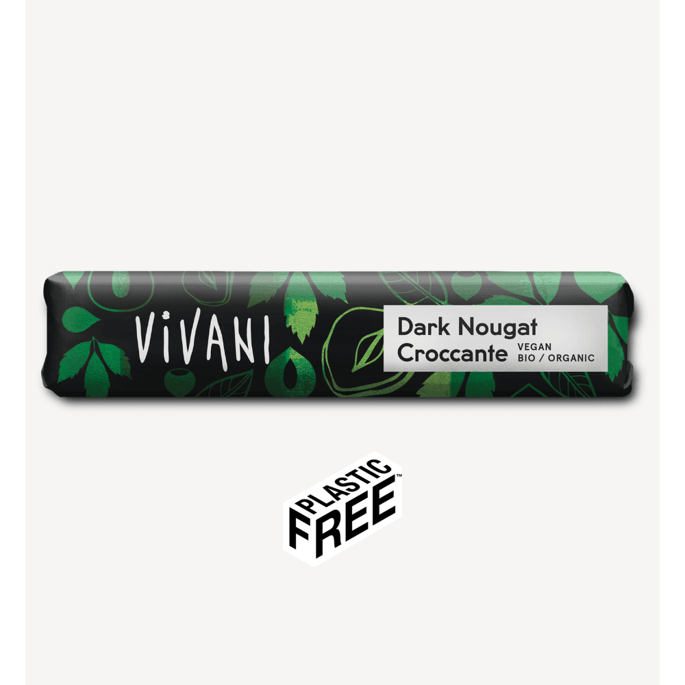Mørk sjokolade nougat, 35 g, økologisk, Vivani main product photo