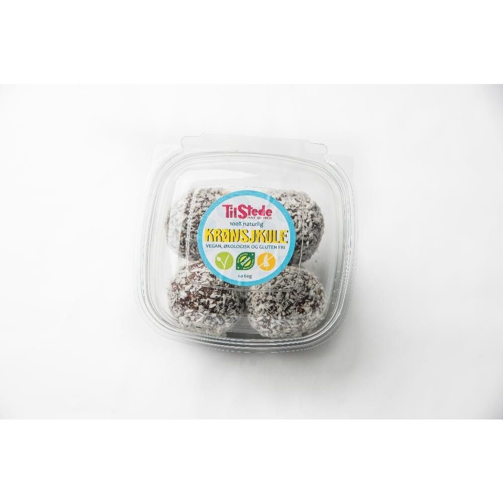 Krønsjkuler, 4 stk, økologisk, Tilstede Mat og Mer main product photo