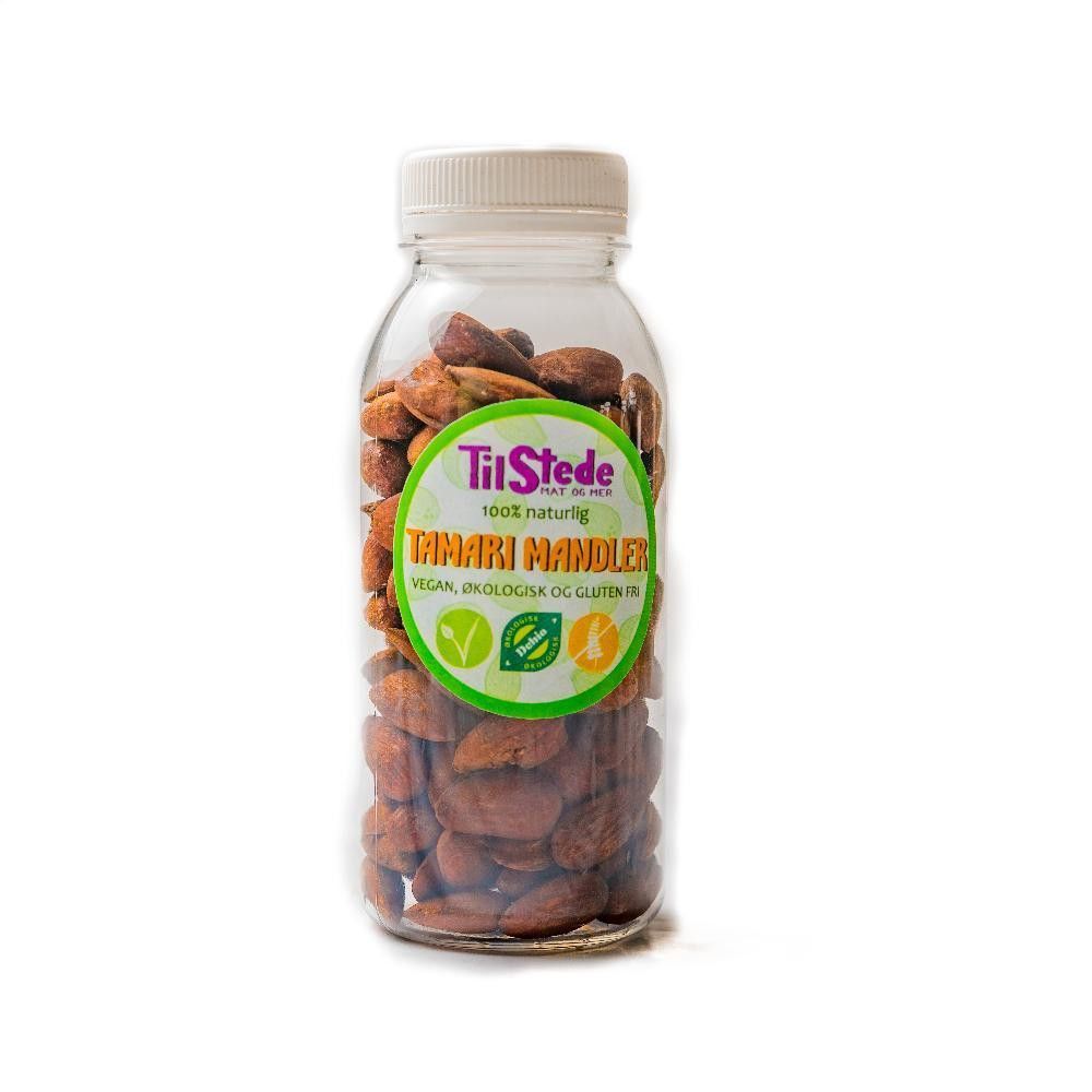 Mandler, 120 g, økologisk, Tilstede Mat og Mer main product photo