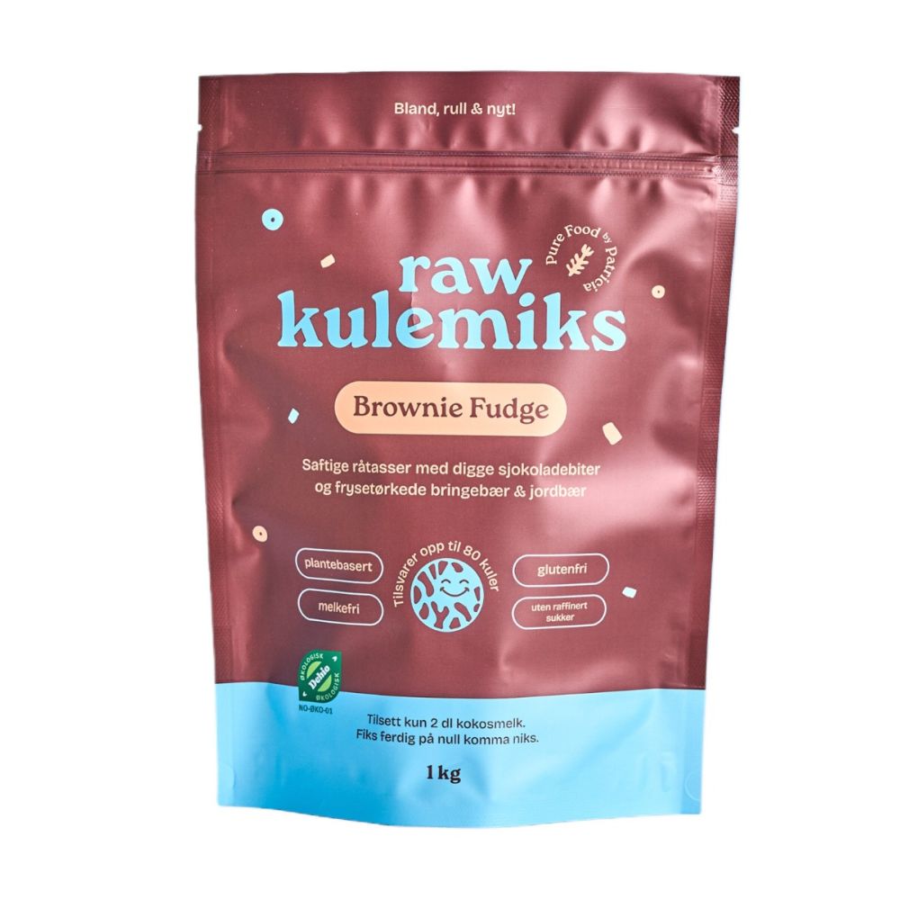 RAW miks, Brownie, 1 kg, økologisk, Pure Food main product photo