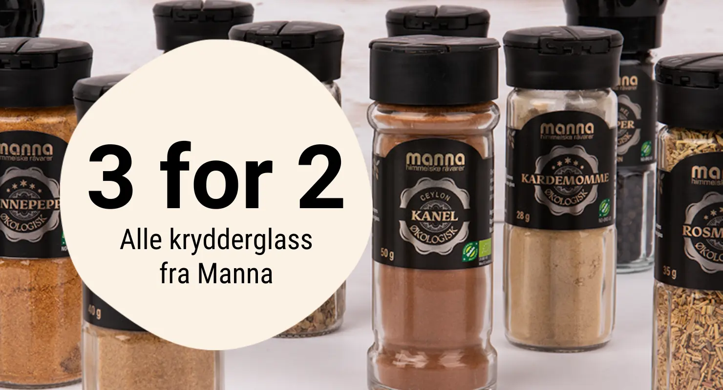 Manna krydder kampanje 3 for 2