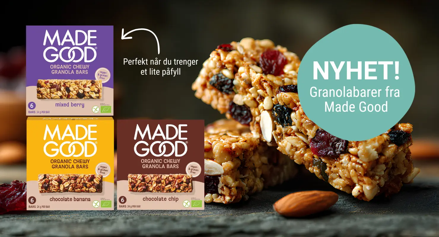Granolabarer fra MadeGood - Hos Økoland