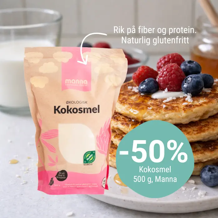 Kokosmel – 50% hos Økoland