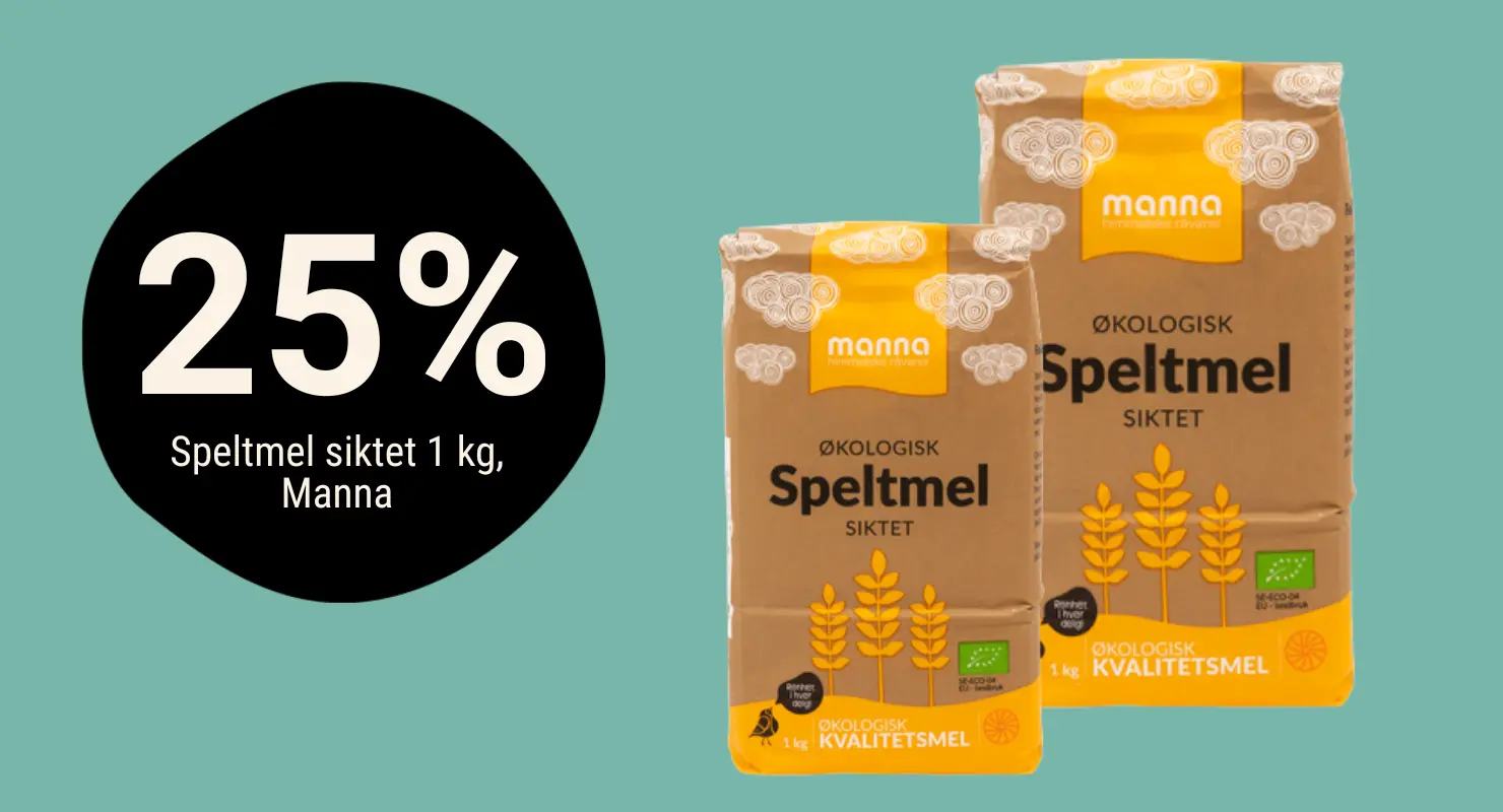 Manna Speltmel - Økologisk bakst