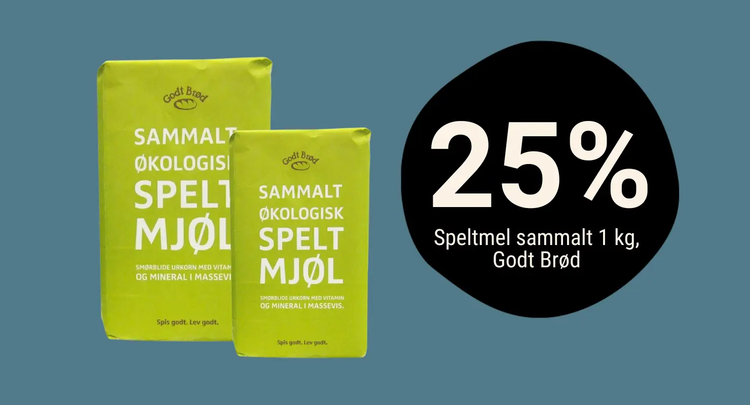 Godt Brød Speltmel - Økologisk bakst